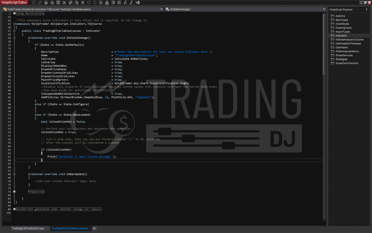 Understanding Variable Types in NinjaTrader 8 Trading Strategies [Lesson 2]