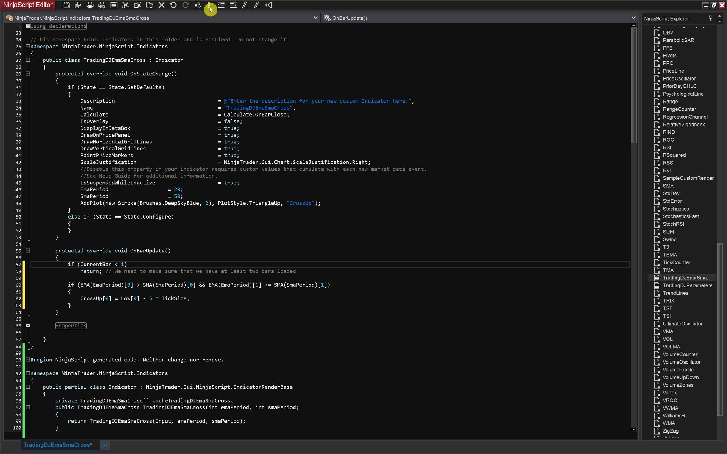 Getting Started with NinjaScript Editor: Creating Your First Basic ...